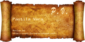 Pastila Vera névjegykártya